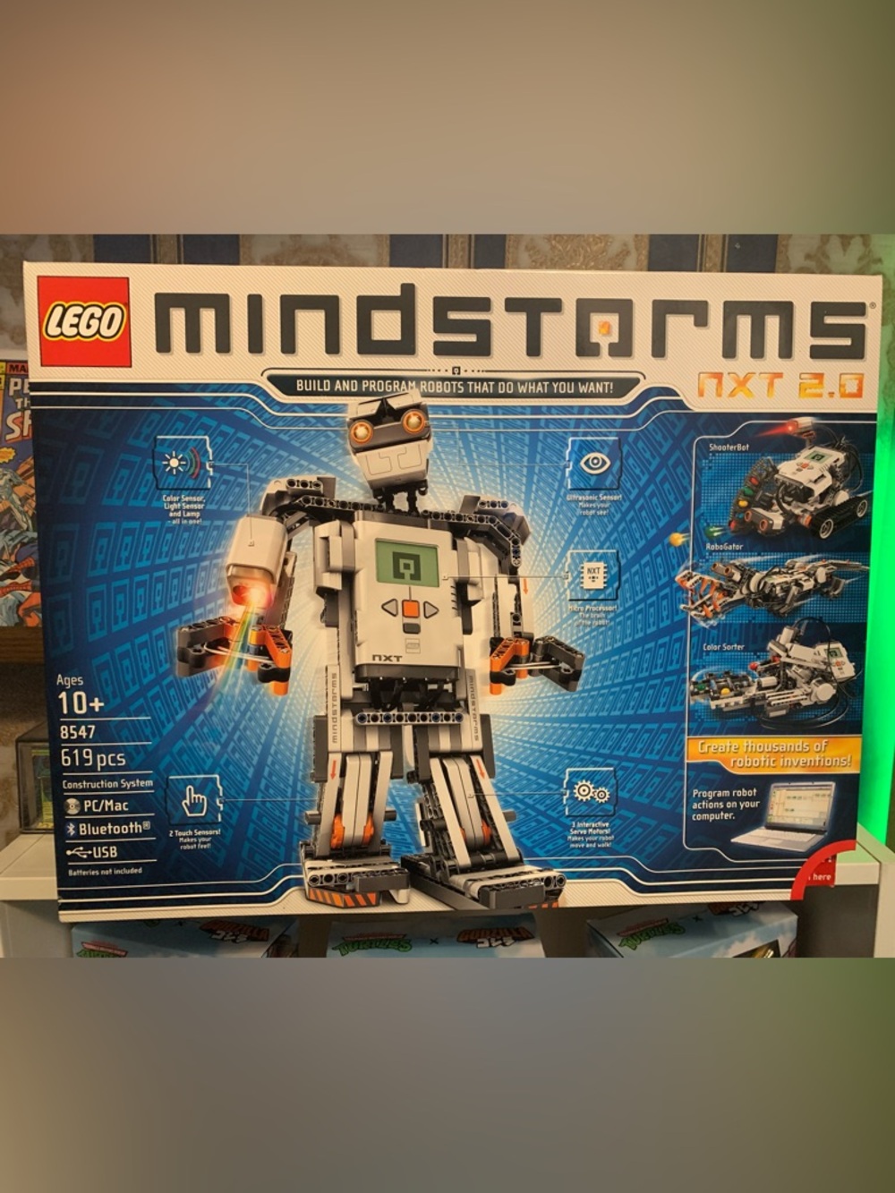 LEGO Mindstorm NXT 2.0 Robotics Kit - White and Orange Kids Toy